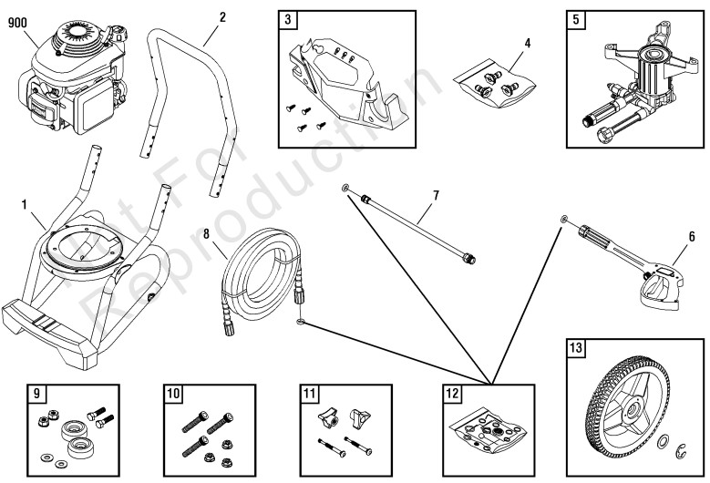 TROY-BILT 020528 Pressure Washer Replacement Parts, Pump, Breakdown & owners manual
